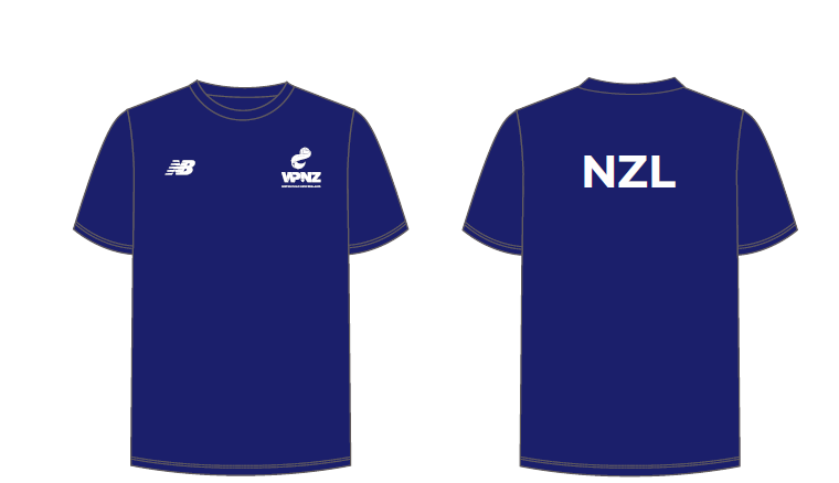 NZWP - Mens Unisex Tee - Blue (Age Grade )
