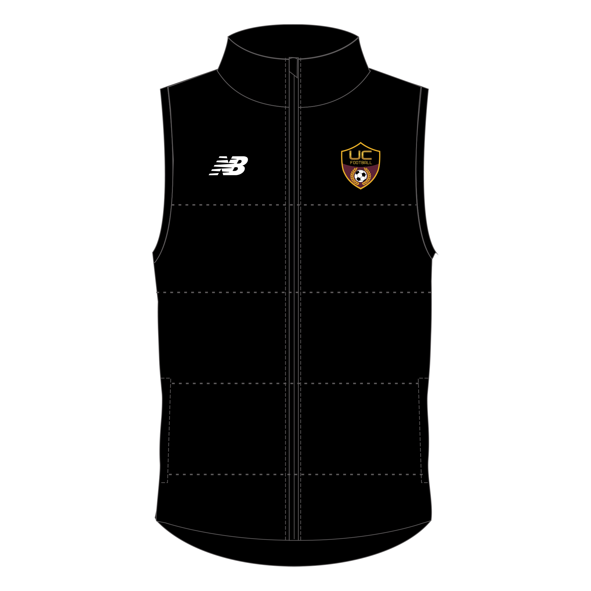UC Football | Puffer Vest - Unisex