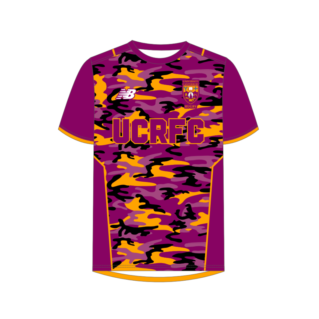 UC Rugby Mens Warm Up Tee - Maroon Camo