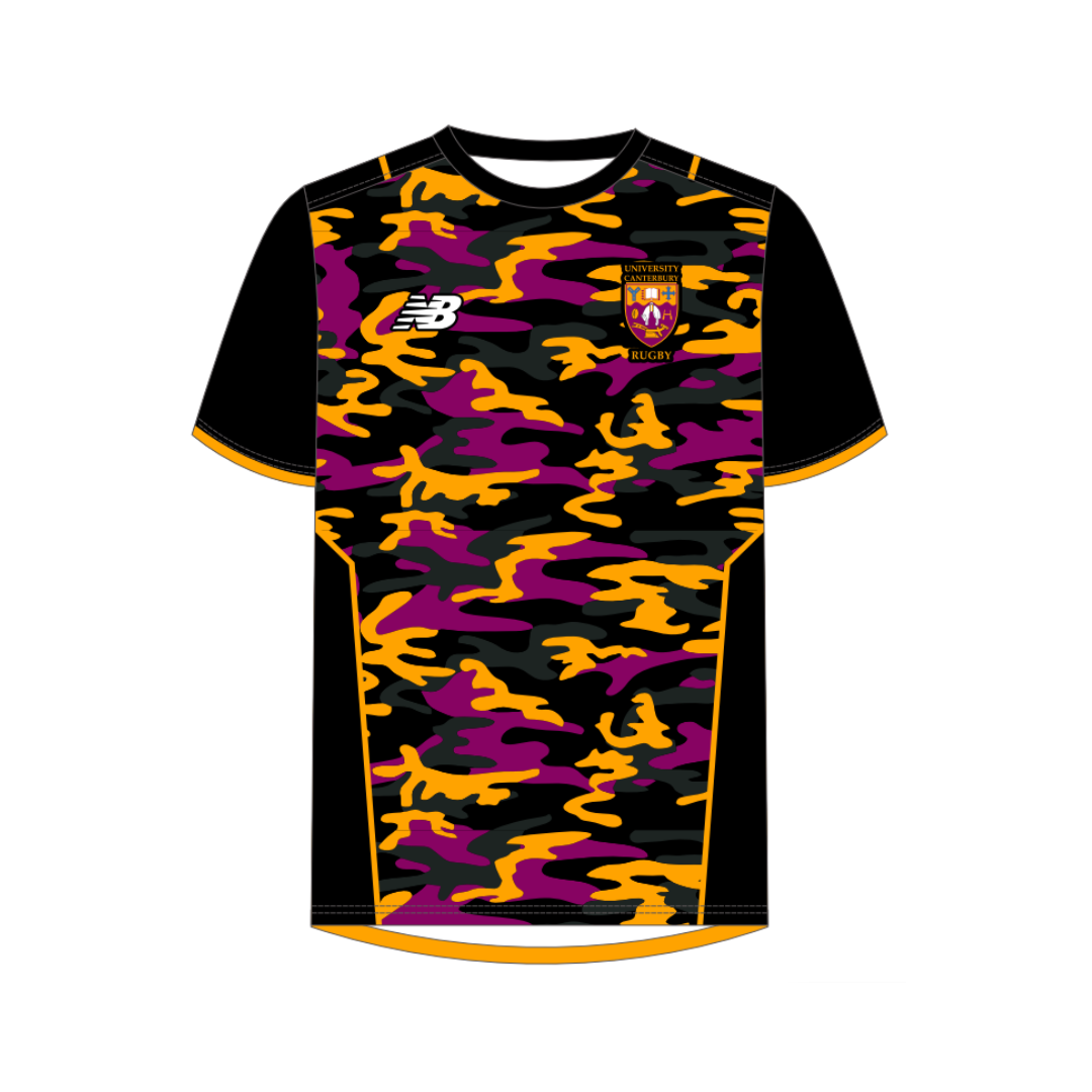 UC Rugby Mens Warm Up Tee - Black Camo