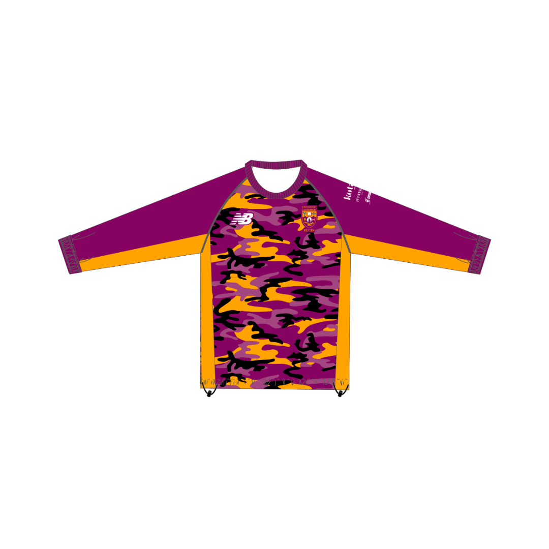 UC Rugby Unisex Warm Up Contact Jacket - Maroon Camo