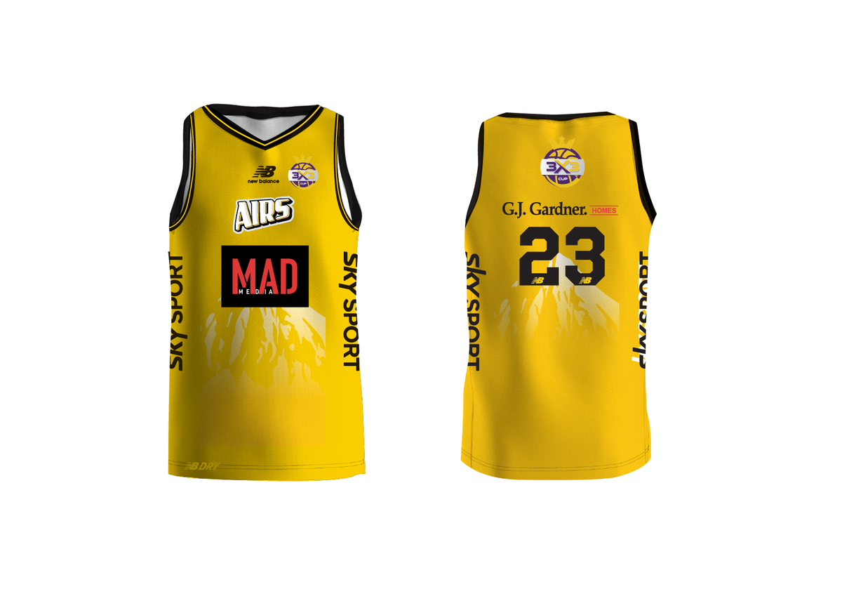 Taranaki Airs | 3x3 Away Singlet – Belgravia Apparel | Sports - NZ