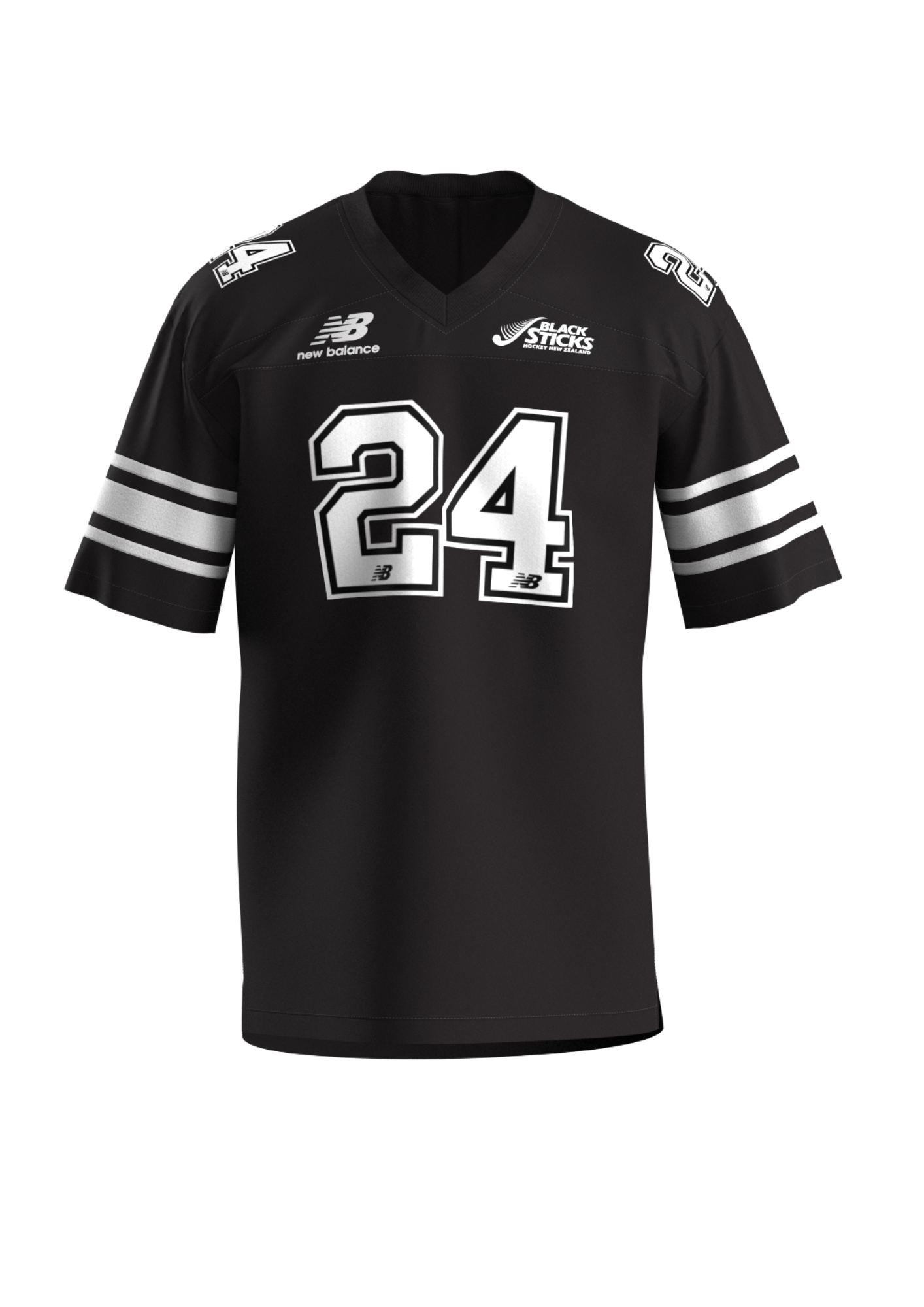 Black Sticks Gridiron Style Top - Unisex