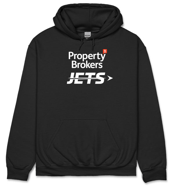 Jets Adults Supporters Hoodie - Black
