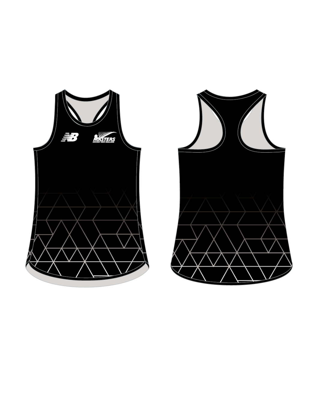 Masters Ladies Racer Back Training Singlet - Black