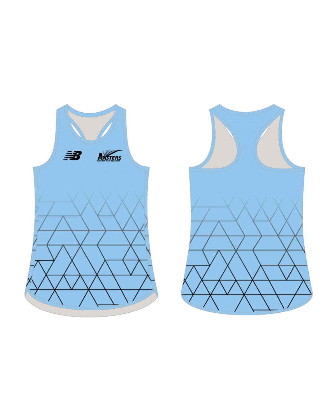 Masters Ladies Racer Back Training Singlet - Sky