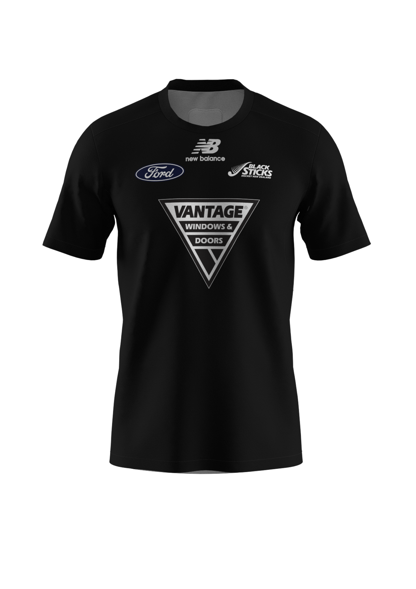 New Zealand Black Sticks NB 2024 Replica Home Playing Jersey - Youth