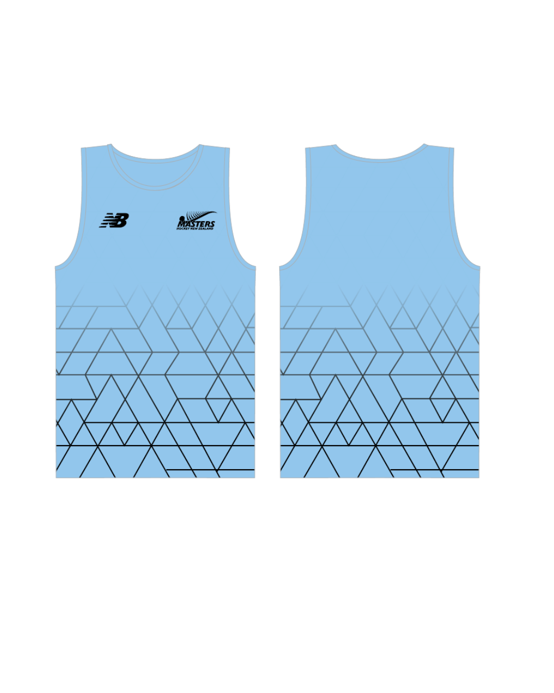 Masters Unisex Training Singlet - Sky