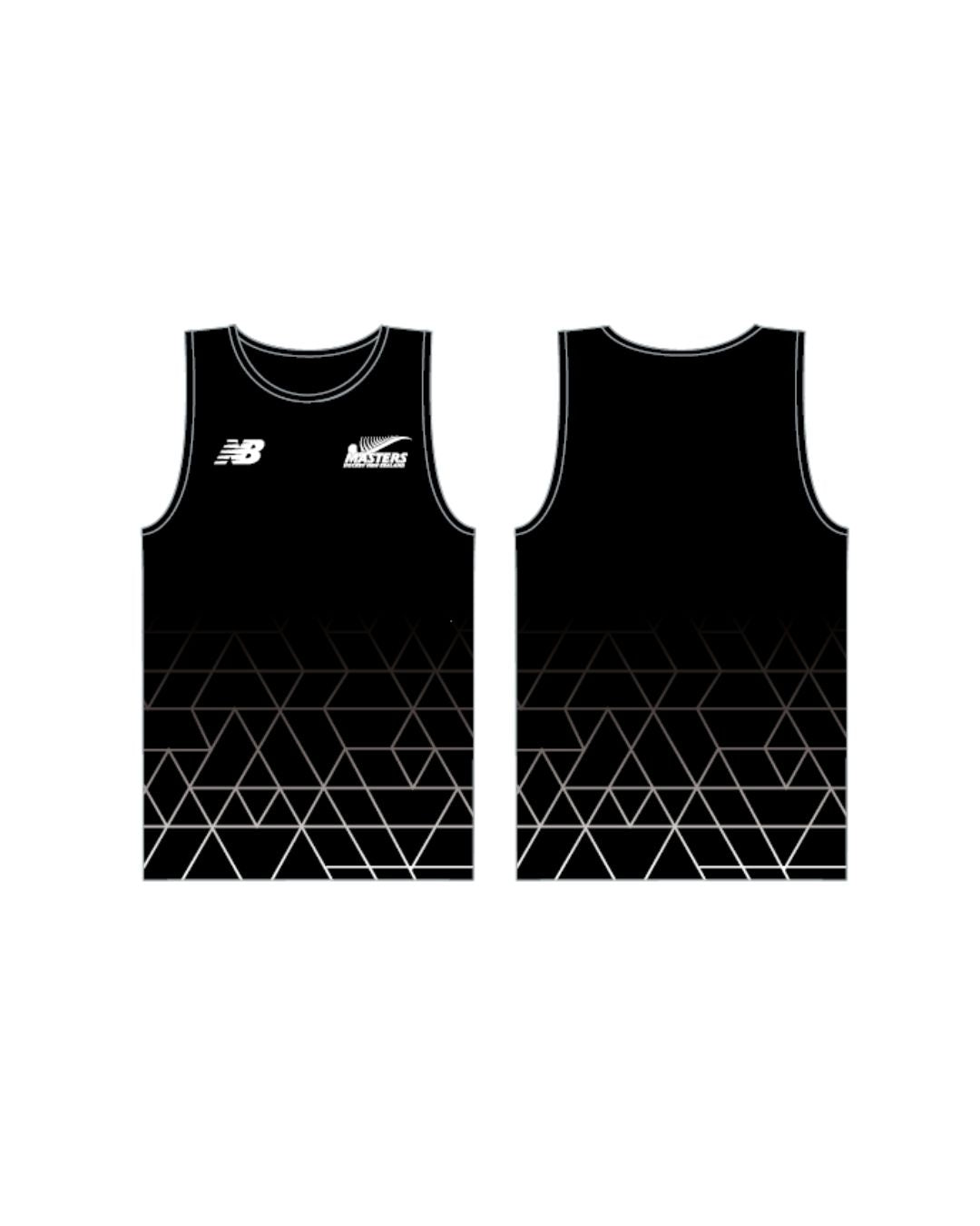 Masters Unisex Training Singlet - Black