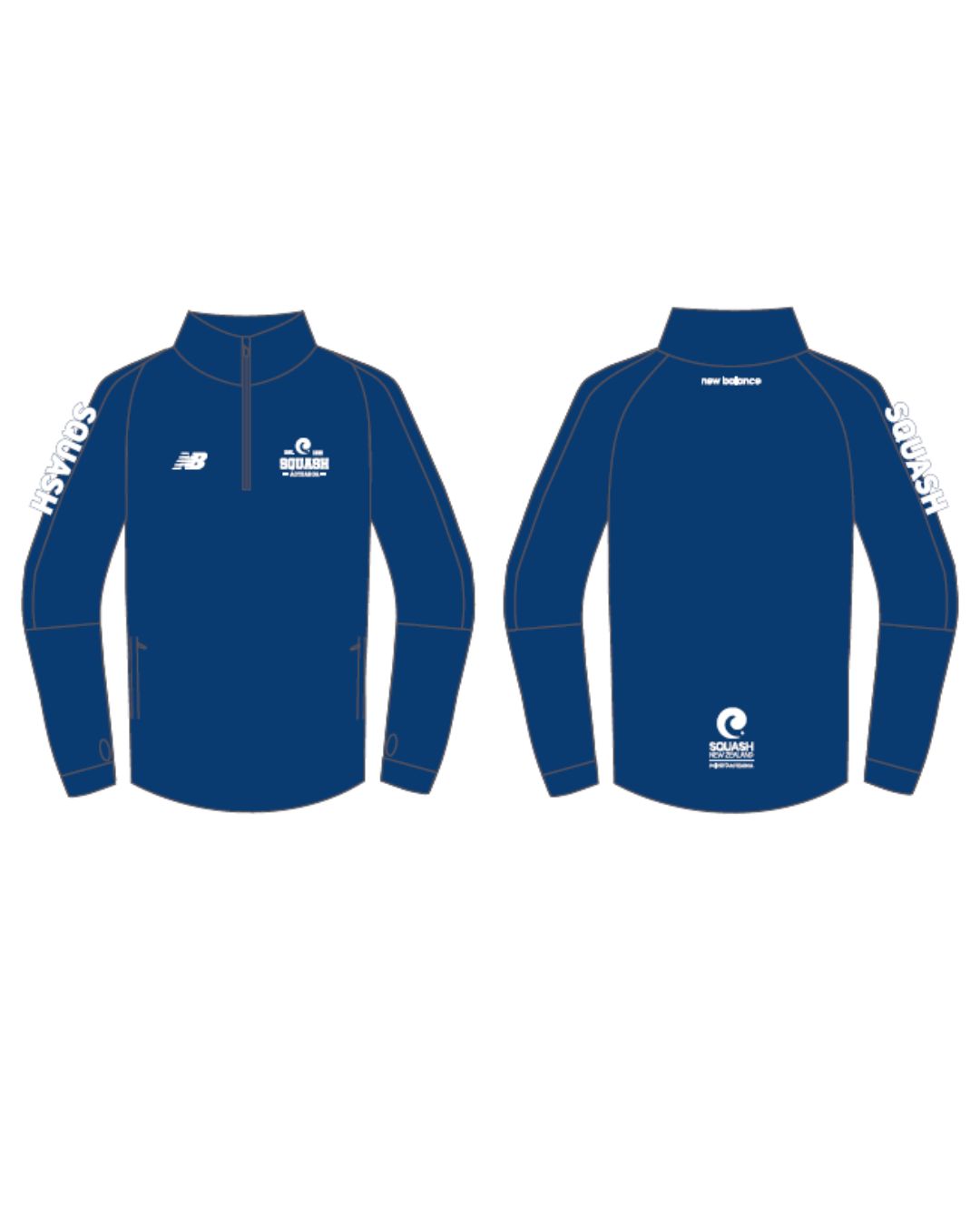 NZ SQUASH | DARK BLUE UNISEX MIDLAYER