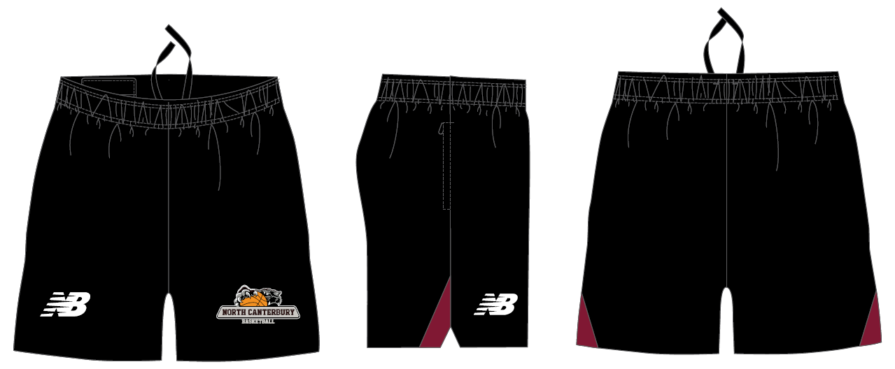 Nth Canterbury Basketball Pocketed Gym Training Shorts