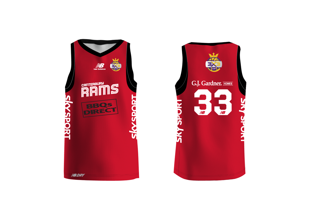 Canterbury Rams | 3x3 Home Singlet – Belgravia Apparel | Sports - NZ