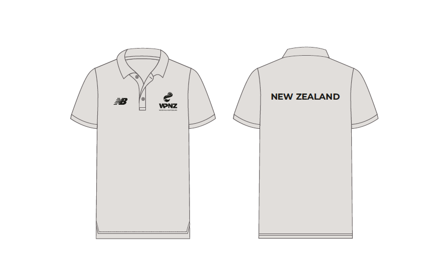 Water Polo NZ - Unisex Polo - Grey -(Age group)