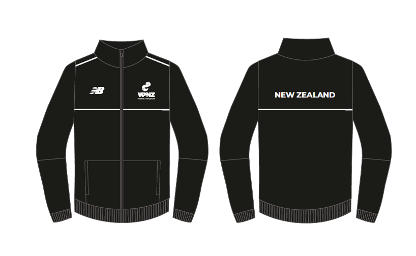 WPNZ Track Jacket U18'S - Black (Age Group)