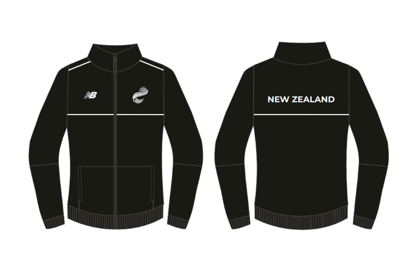 WPNZ - Ladies Track Jacket - Black (Age Group)